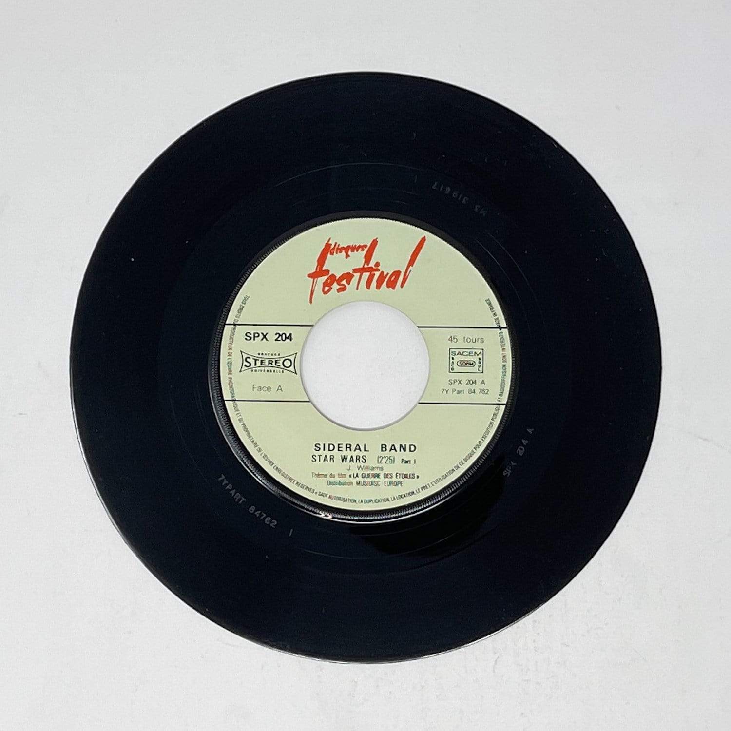 Vintage Other Star Wars Non-Toy Star Wars Main Theme 7" Record - France (1978)