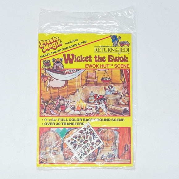 Vintage Presto Magix Star Wars Non-Toy Presto Magix Transfer Wicket The Ewok SEALED - Ewok Hut (1983)