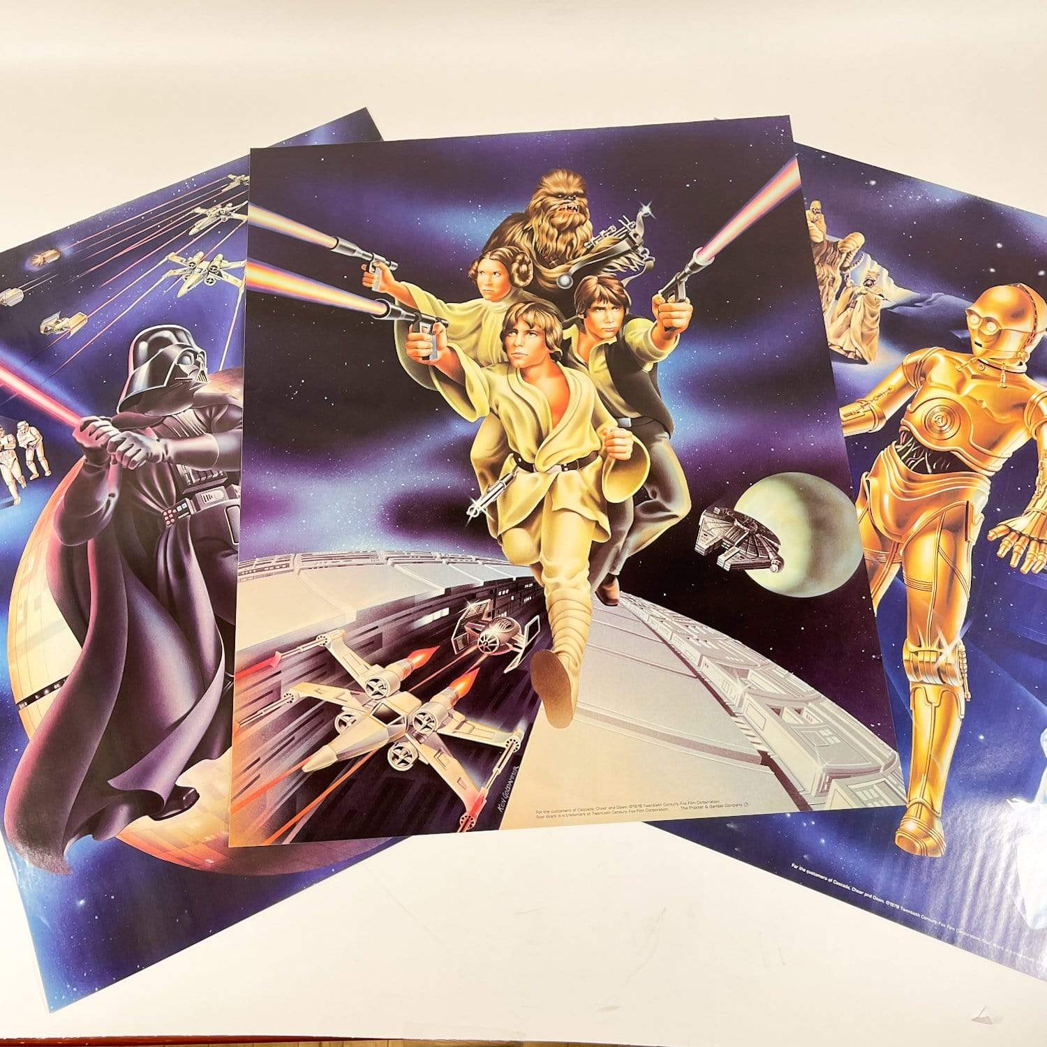 3 Poster Set - Overstock Dawn Star Wars Promotional Posters (1978)