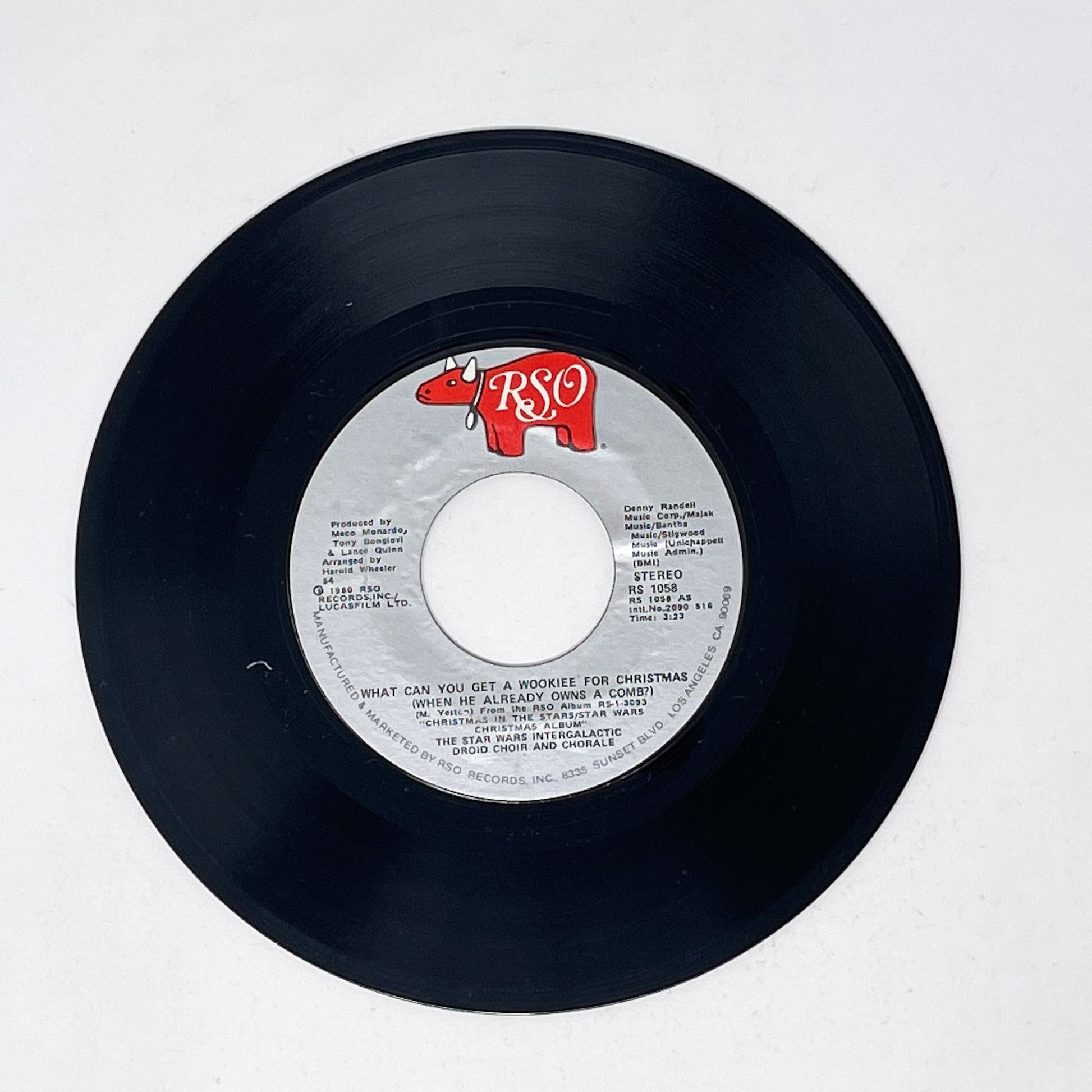 Vintage RSO Star Wars Vinyl What Can You Get a Wookiee For Christmas? 7" Record - USA (1980)