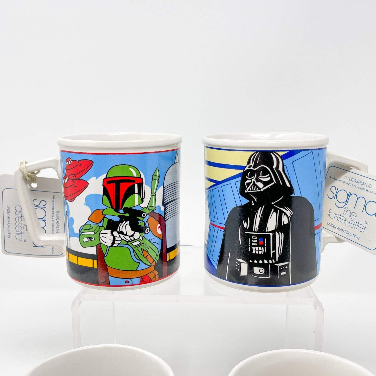 Sigma Set of 4 Coffee Mugs in Box (1982) Vintage Star Wars