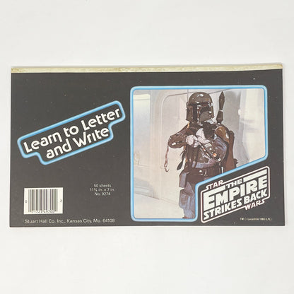 Vintage Stuart Hall Star Wars Non-Toy Boba Fett ESB Learn to Letter Notebook - Unused