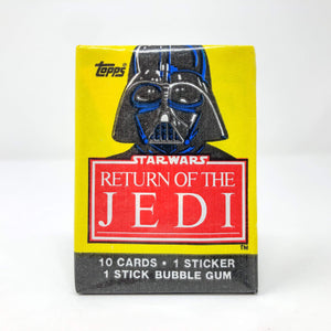 Vintage Topps Star Wars Trading Cards Topps Return of the Jedi Series 1 SEALED Pack - Darth Vader