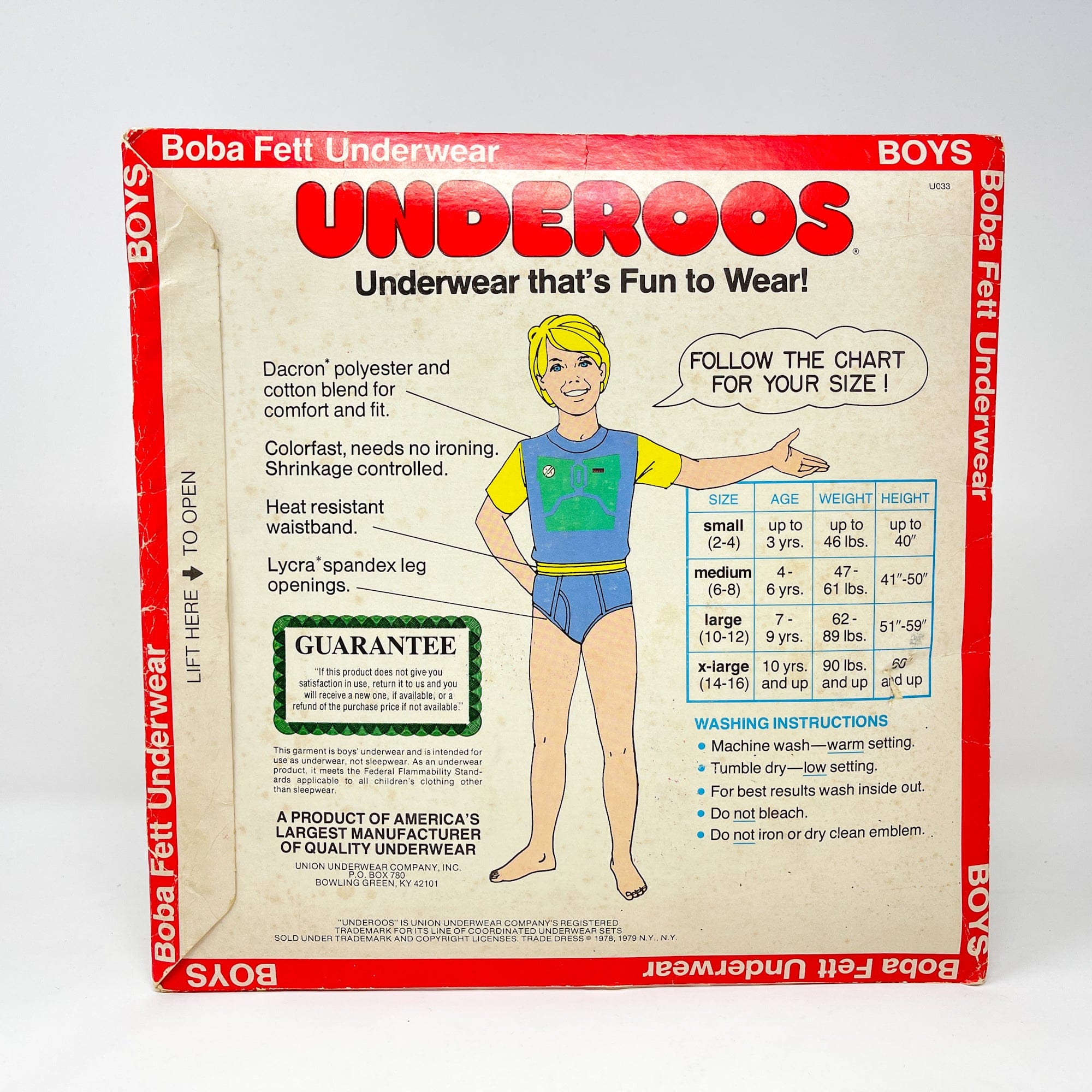 Boba Fett ESB Underoos - Sealed (1979) Vintage Star Wars Underwear