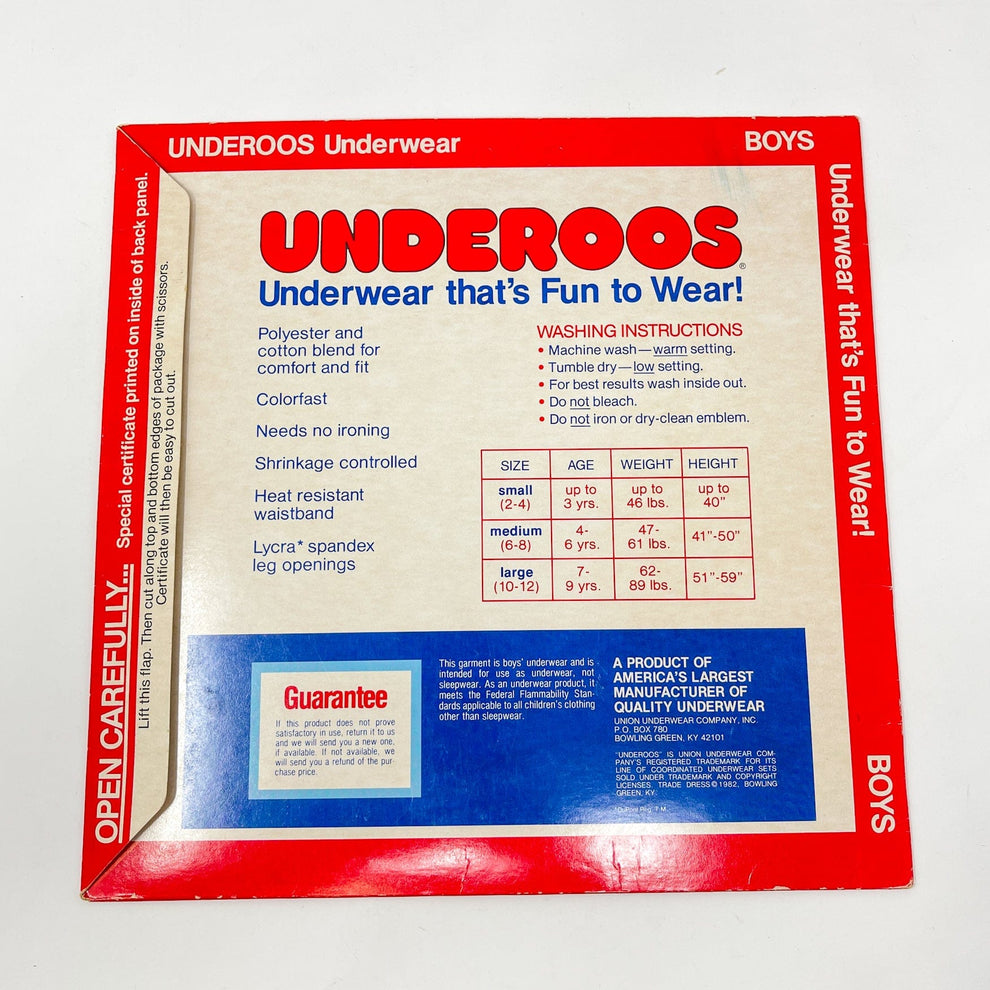 Chewbacca Underoos Package w/ Jedi Knight Certificate Vintage Star Wars ...