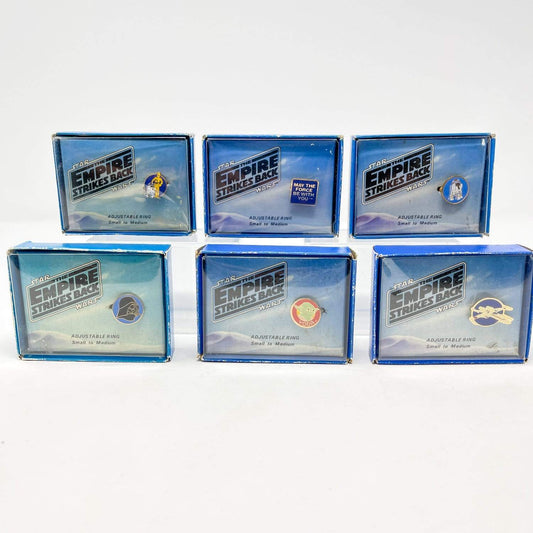 Vintage Wallace Berrie Star Wars Non-Toy Empire Strikes Back Rings in Box (1980)