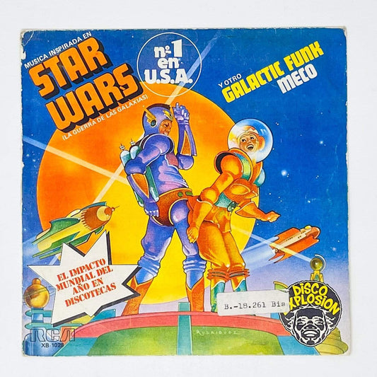 Vintage Zafiro Star Wars Non-Toy Star Wars Disco 7" Record - MECO - Spain (1977)